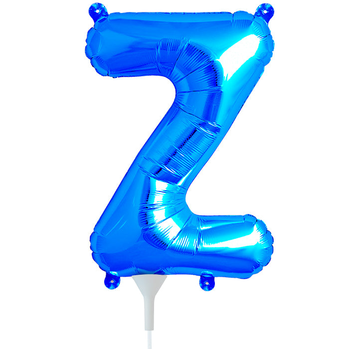 16" Airfill Only Self Sealing 16" Letter Z - Blue Foil Balloon
