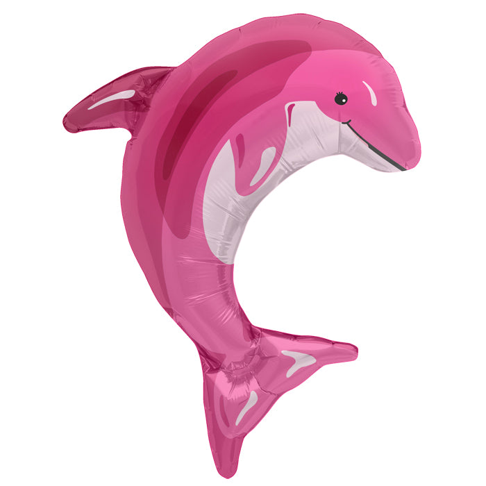 31" Foil Balloon Pink Dolphin
