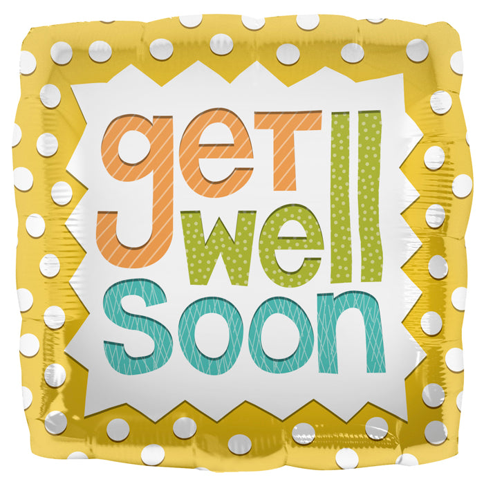 18" Foil Balloon Get Well Soon