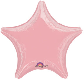 18" Pastel Pink Star Anagram Brand Balloon