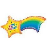 41" Shooting Star Birthday Mylar Balloon