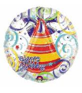 24" Happy Birthday Party Hat Insider Balloon