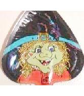 4" Airfill Only Witch Curly Hair Balloon
