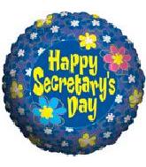 4" Airfill Only Secretary's Day Blues Balloon