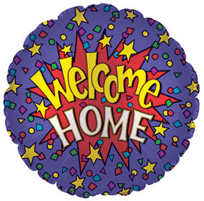 17" Welcome Home CTI Starburst Packaged Balloon