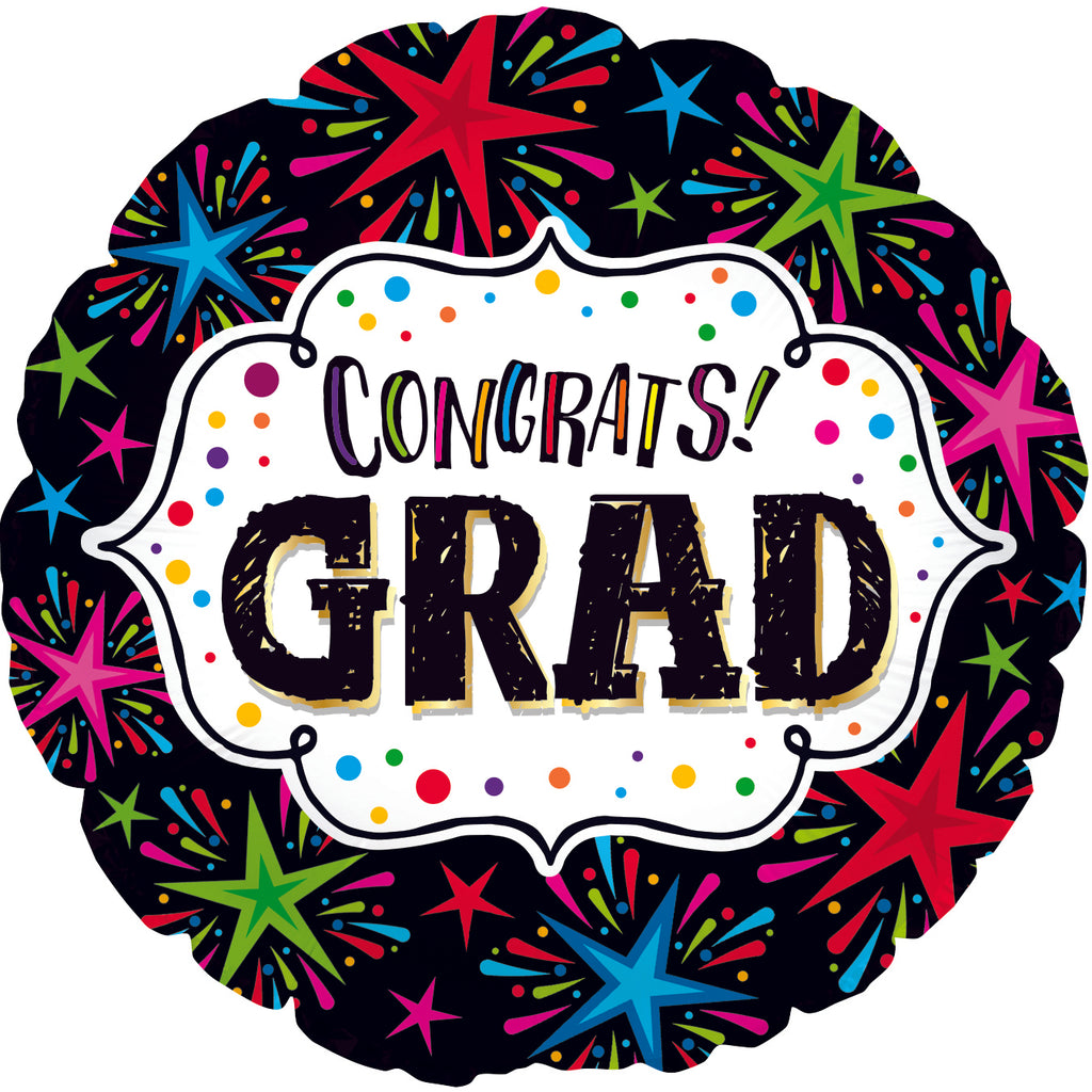 17" Congrats! Grad Foil Balloons