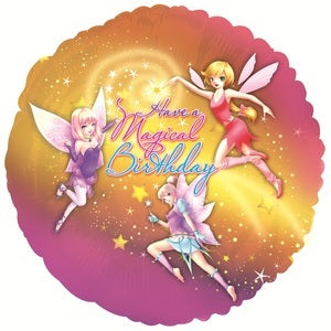 18" Have A Magical Birthday Fairies Balloon