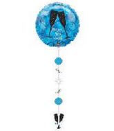 24" Happy New Year Drop-A-Line Balloon