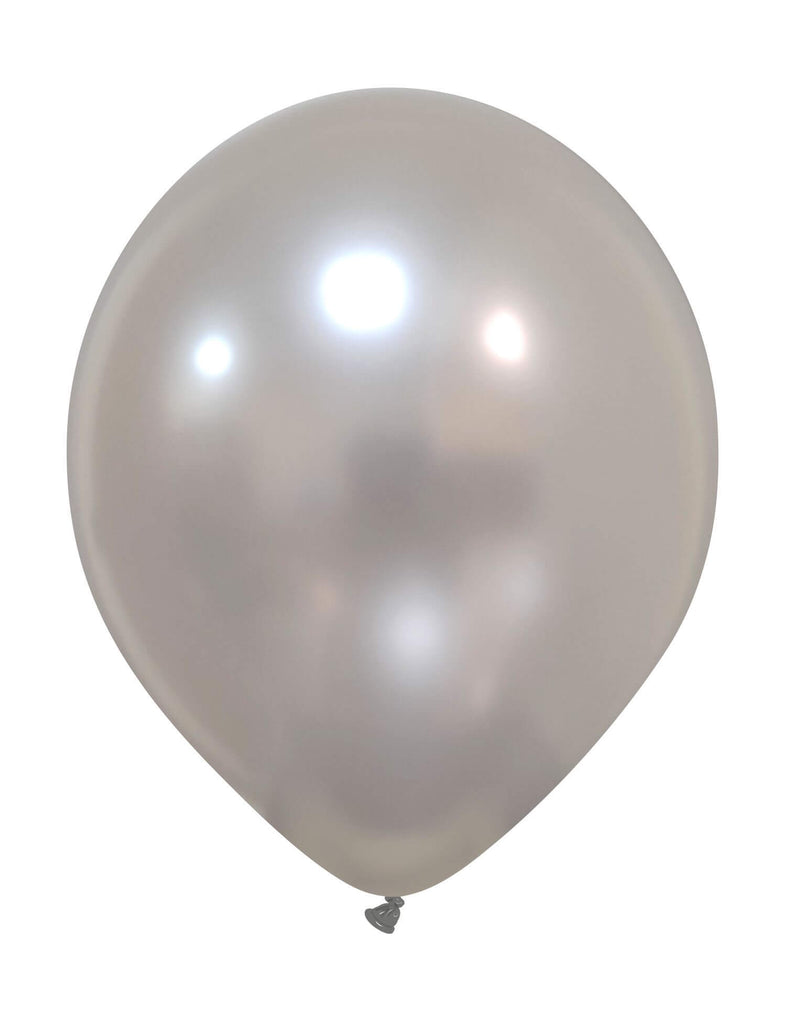 11" Cattex Premium Metal Pure Silver 50 Latex Balloons