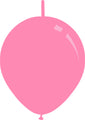 11" Standard Pink Decomex Linking Latex Balloons (100 Per Bag)