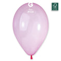 13" Gemar Latex Balloons (Bag of 50) Rainbow Pastel Crystal Pink