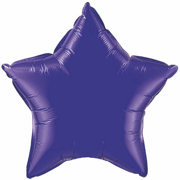 36" Star Foil Mylar Balloon Quartz Purple
