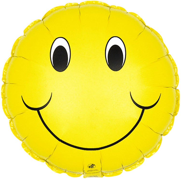 9" Airfill Only Smiley Face Balloon