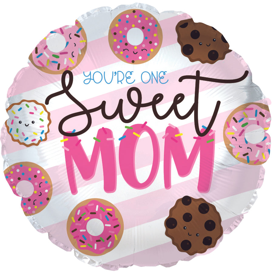 9" Airfill Only You're One Sweet Mom Foil Balloon