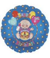 9" Airfill Only Baby's 1st Birthday Balloon