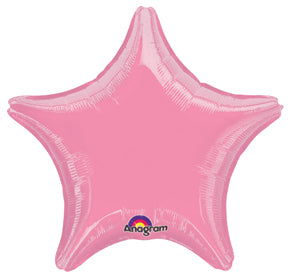 18 inch anagram brand metallic pink star foil balloon 12804 02