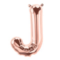 16" Northstar Brand Airfill Only Letter J - Rose Gold Letter Foil Balloon