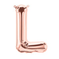 16" Northstar Brand Airfill Only Letter L - Rose Gold Letter Foil Balloon