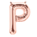 16" Northstar Brand Airfill Only Letter P - Rose Gold Letter Foil Balloon