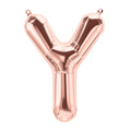 16" Northstar Brand Airfill Only Letter Y - Rose Gold Letter Foil Balloon