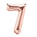 16" Northstar Brand Airfill Only Number 7 - Rose Gold Number Foil Balloon