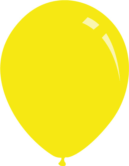 5" Standard Yellow Decomex Latex Balloons (100 Per Bag)