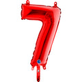 14" Airfill Only (Self Sealing) Number 7 Red Balloon