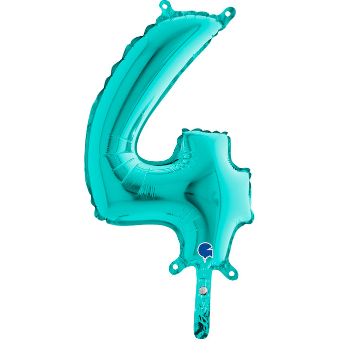 14" Airfill Only (Self Sealing) Number 4 Tiffany Balloon
