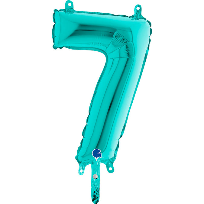 14" Airfill Only (Self Sealing) Number 7 Tiffany Balloon
