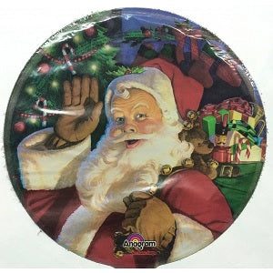 4" Airfill Only Jolly Old St Nick Balloon