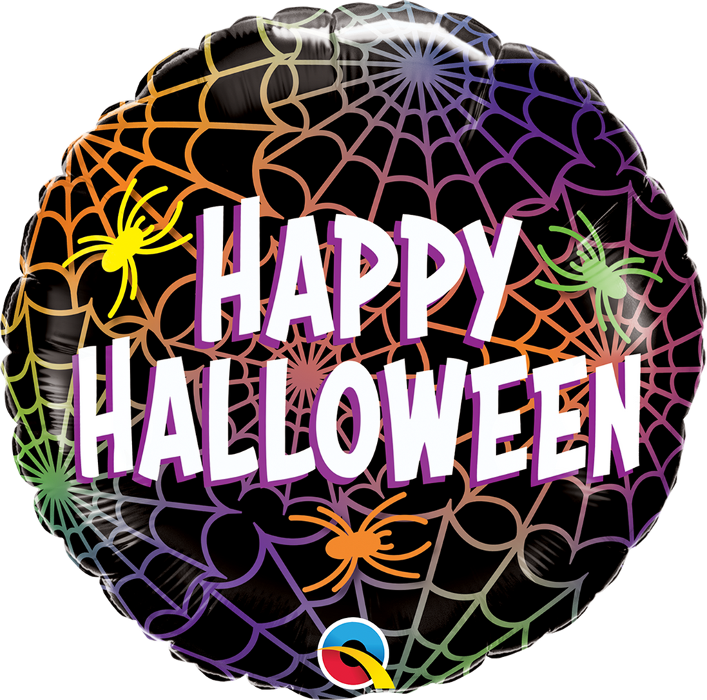 18" Halloween Spiders & Webs Foil Balloon