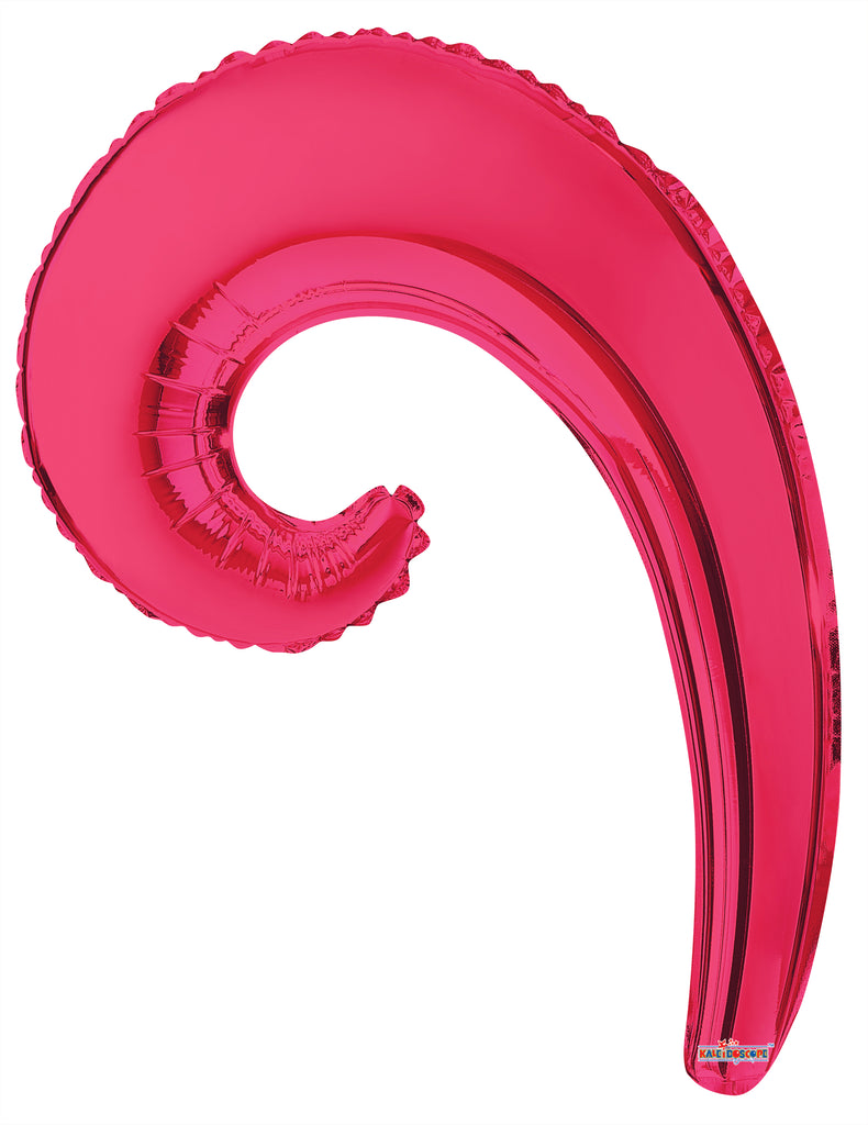 14" Airfill Only Kurly Wave Flamingo Balloon