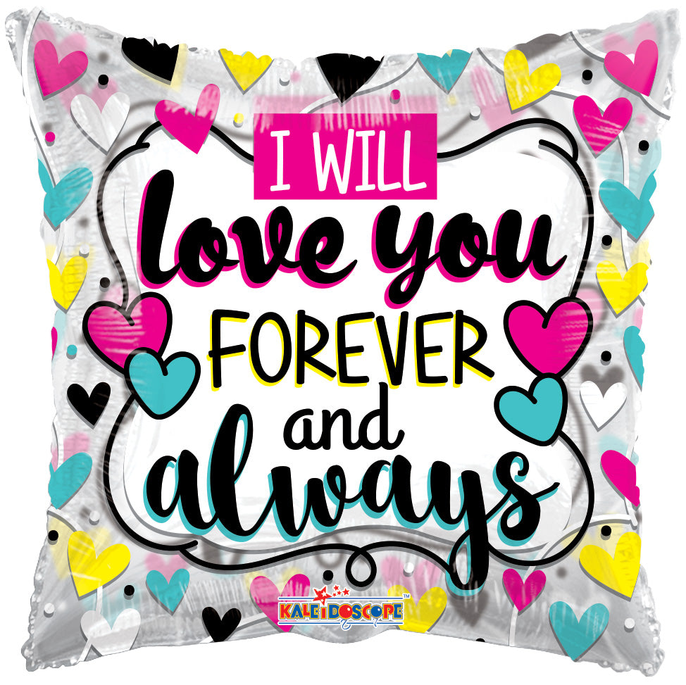 18" I Love You Forever And Always Foil Balloon