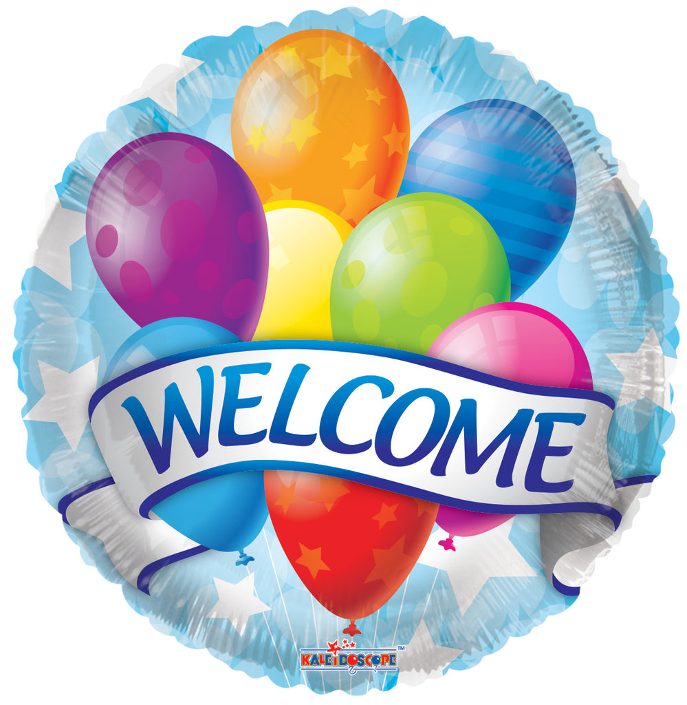 18" Welcome Banner & Balloons Balloon