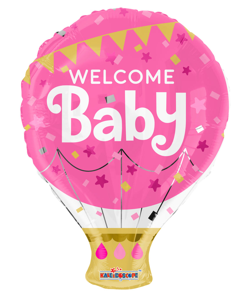 18" Shape Welcome Baby Pink Shape Balloon