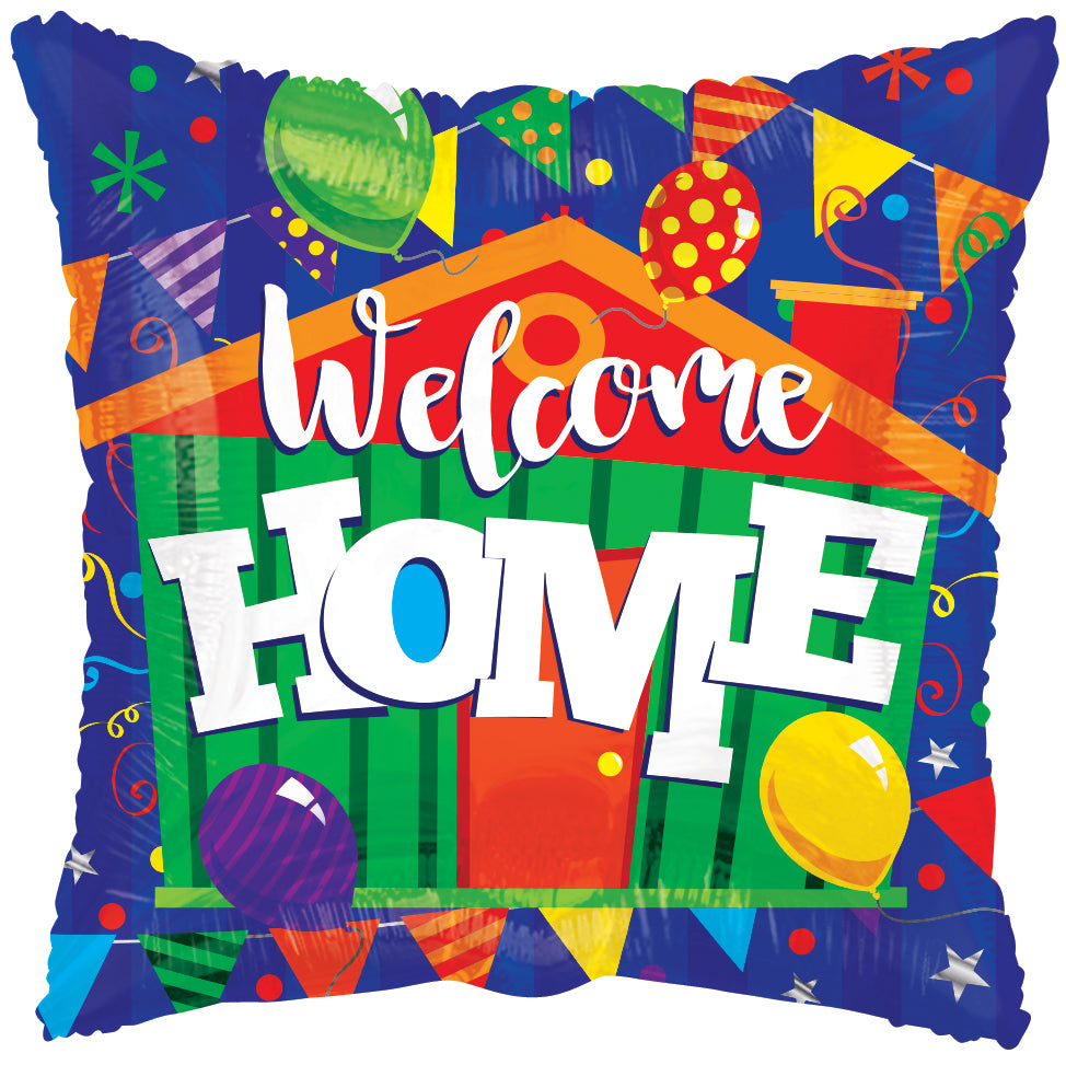 18" Square Welcome Home Balloon