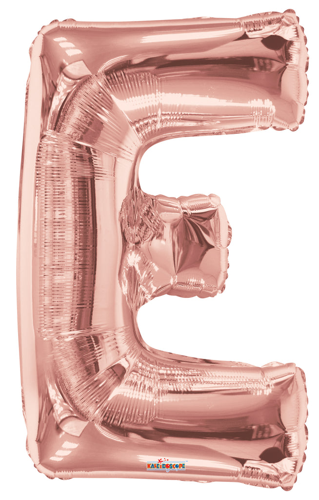 34" Letter E Rose Gold Shape Balloon