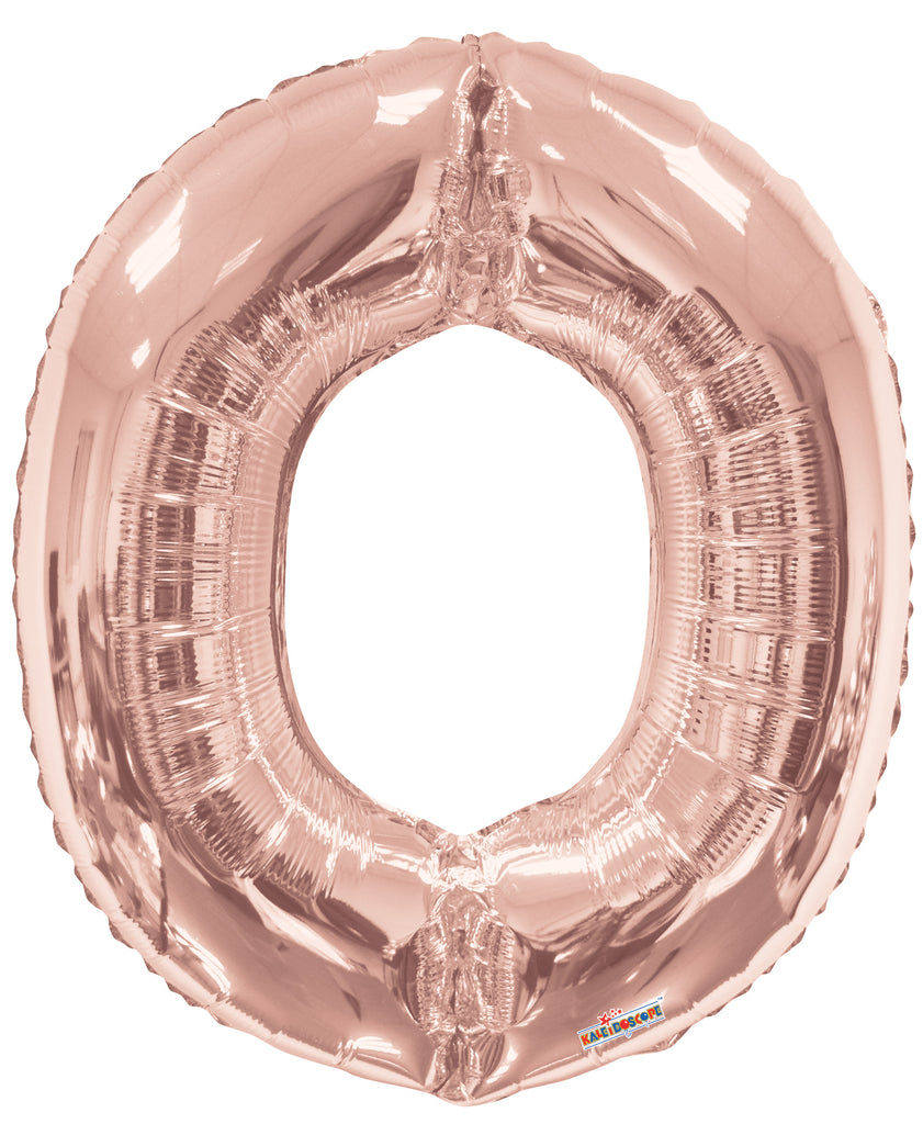 34" Letter O Rose Gold Shape Balloon