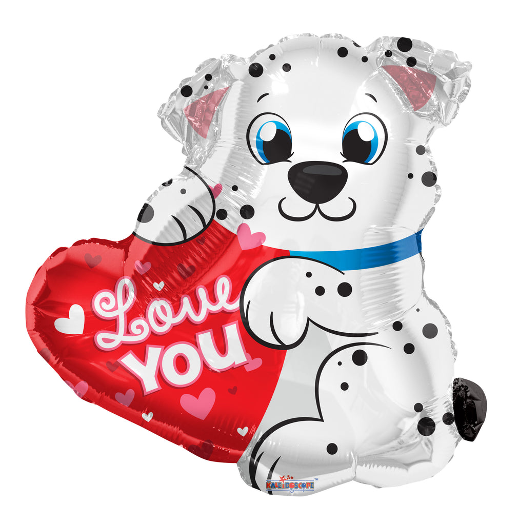 20" Love You Dalmatian Shape Balloon