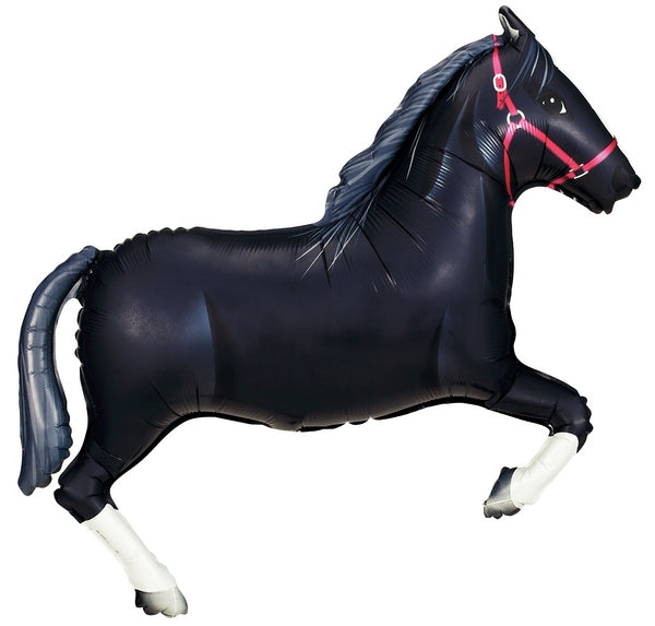 43" Foil Shape Balloon Black Horse