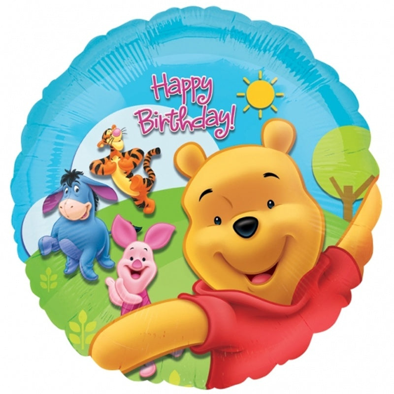 18" Winnie the Pooh & Friends Sunny Happy Birthday Balloon