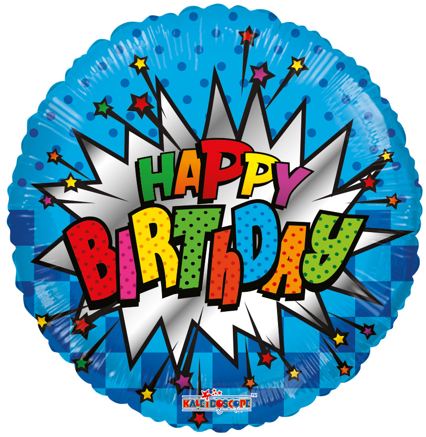 18" Birthday Burst Foil Balloon