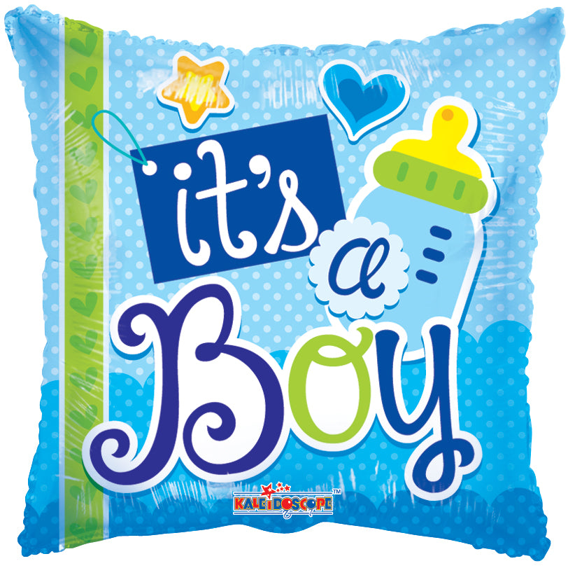 18" It's A Boy Elements Foil Balloon