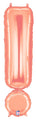 40" Megaloon Foil Balloon Exclamation Point ( ! ) Rose Gold