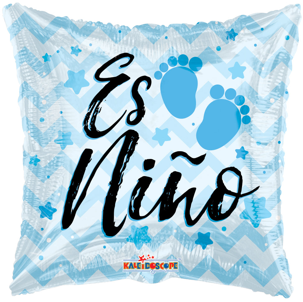 18" Es Niño Baby Prints Foil Balloon (Spanish)