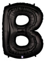 40" Megaloon Large Foil Letter Shape Balloon B Black