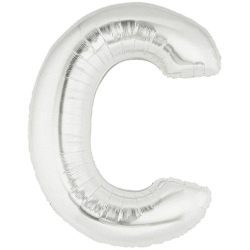 40" Megaloon Large Letter Balloon C Silver