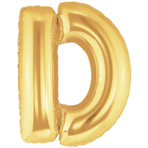 40" Megaloon Large Letter Balloon D Gold