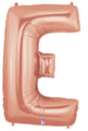 40" Foil Shape Megaloon Balloon Letter E Rose Gold