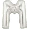 40" Megaloon Large Letter Balloon M Silver